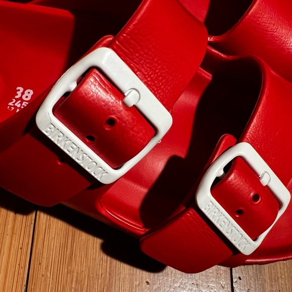 Birkenstock Arizona Essentials EVA Red Size 38 / 7-7.5 - Picture 7 of 16